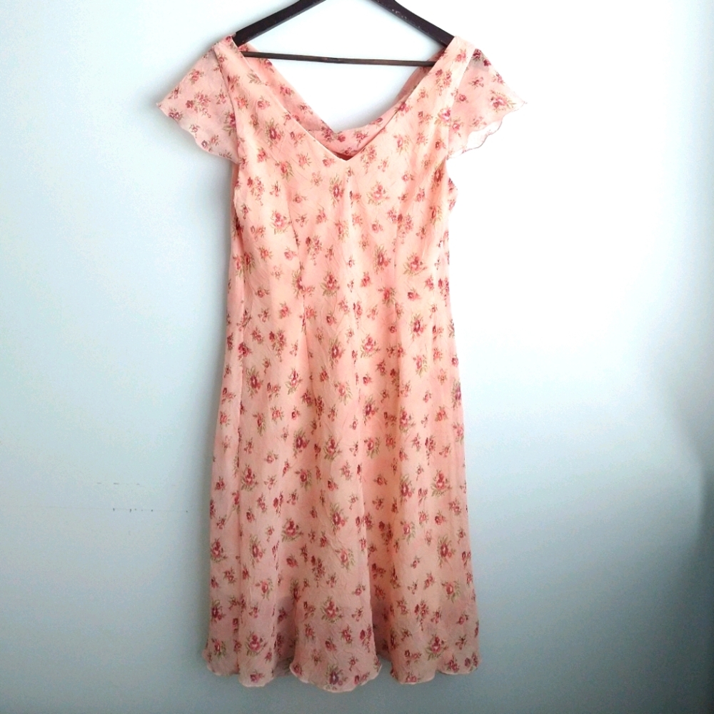 Vintage CDC 12 Flirty Feminine Floral Dress